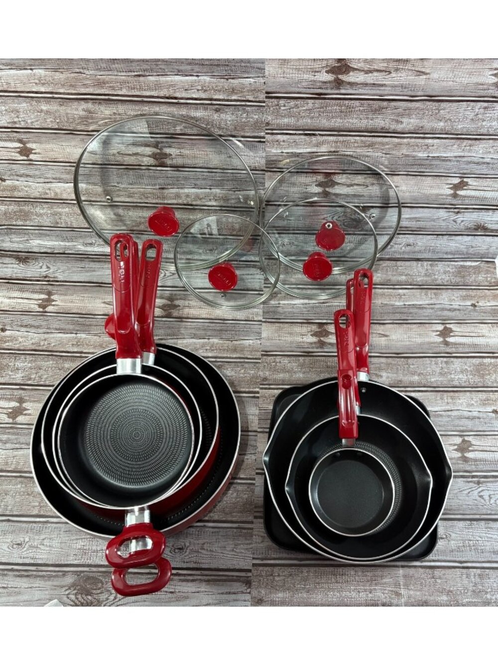 T-Fal Heat Mastery Nonstick Cookware Set 12 pc